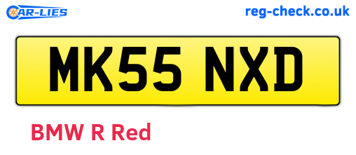 MK55NXD are the vehicle registration plates.