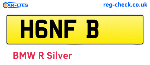H6NFB are the vehicle registration plates.