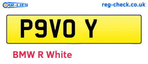 P9VOY are the vehicle registration plates.