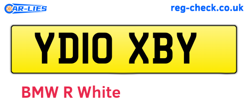 YD10XBY are the vehicle registration plates.