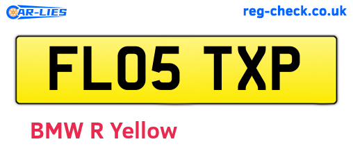 FL05TXP are the vehicle registration plates.