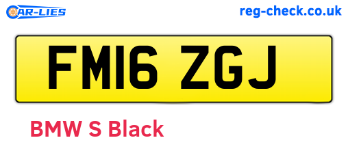 FM16ZGJ are the vehicle registration plates.