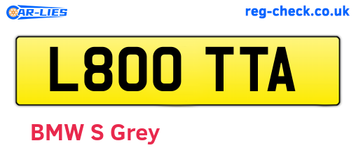 L800TTA are the vehicle registration plates.