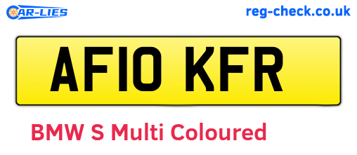 AF10KFR are the vehicle registration plates.