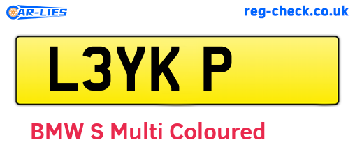 L3YKP are the vehicle registration plates.