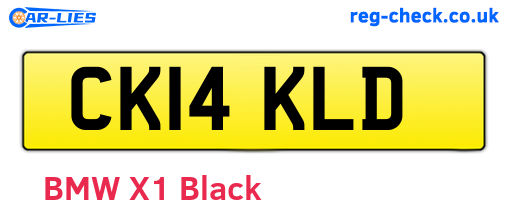 CK14KLD are the vehicle registration plates.