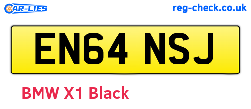 EN64NSJ are the vehicle registration plates.