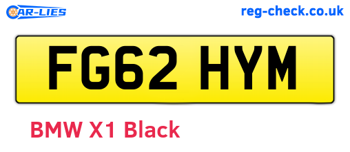 FG62HYM are the vehicle registration plates.