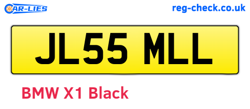 JL55MLL are the vehicle registration plates.