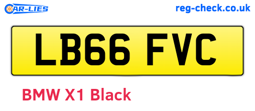 LB66FVC are the vehicle registration plates.