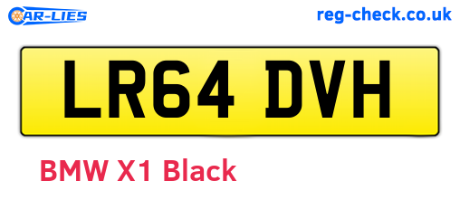 LR64DVH are the vehicle registration plates.