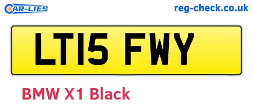 LT15FWY are the vehicle registration plates.