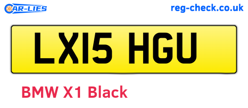 LX15HGU are the vehicle registration plates.