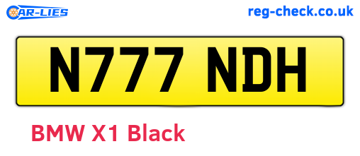 N777NDH are the vehicle registration plates.