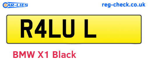 R4LUL are the vehicle registration plates.