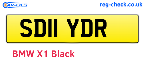 SD11YDR are the vehicle registration plates.