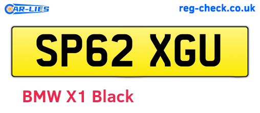 SP62XGU are the vehicle registration plates.