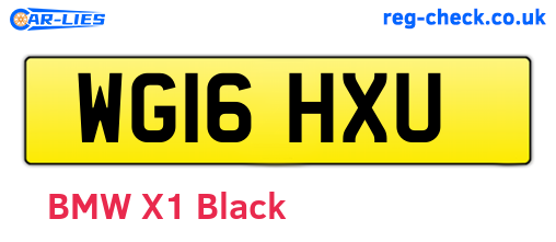 WG16HXU are the vehicle registration plates.