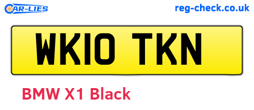 WK10TKN are the vehicle registration plates.