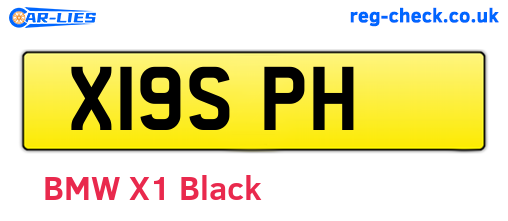 X19SPH are the vehicle registration plates.