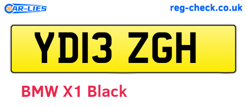 YD13ZGH are the vehicle registration plates.