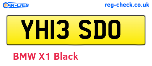 YH13SDO are the vehicle registration plates.
