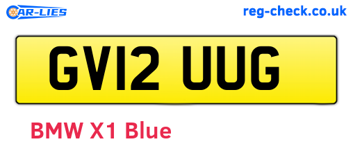 GV12UUG are the vehicle registration plates.