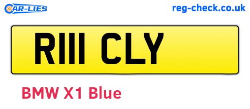 R111CLY are the vehicle registration plates.