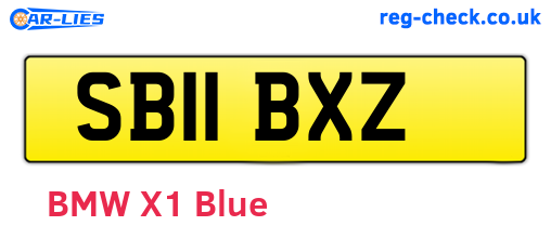 SB11BXZ are the vehicle registration plates.