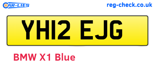 YH12EJG are the vehicle registration plates.