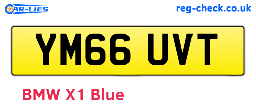YM66UVT are the vehicle registration plates.