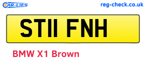 ST11FNH are the vehicle registration plates.