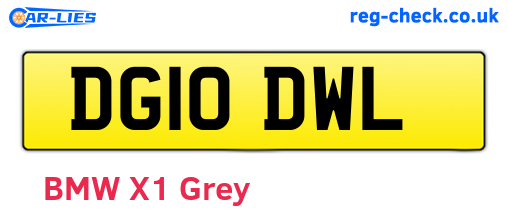 DG10DWL are the vehicle registration plates.