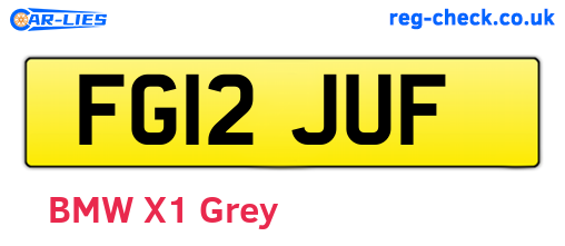 FG12JUF are the vehicle registration plates.