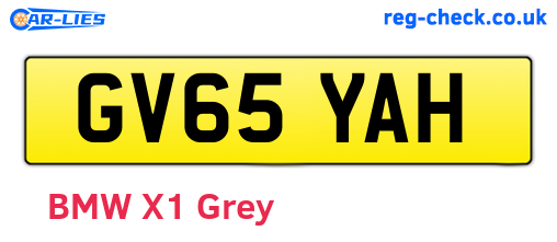 GV65YAH are the vehicle registration plates.