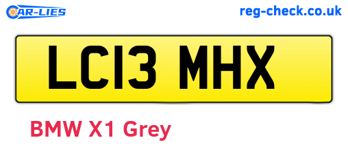 LC13MHX are the vehicle registration plates.