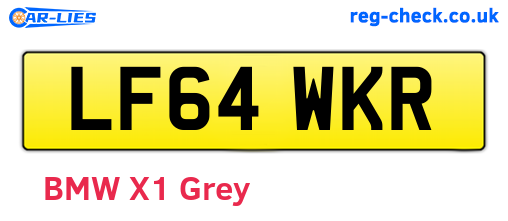 LF64WKR are the vehicle registration plates.