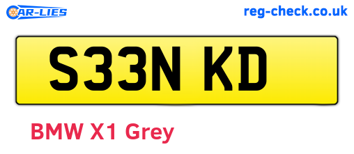 S33NKD are the vehicle registration plates.