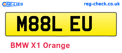 M88LEU are the vehicle registration plates.