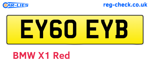 EY60EYB are the vehicle registration plates.