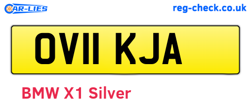 OV11KJA are the vehicle registration plates.