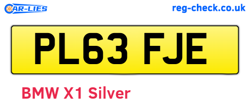 PL63FJE are the vehicle registration plates.