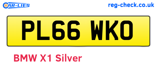PL66WKO are the vehicle registration plates.