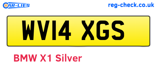 WV14XGS are the vehicle registration plates.