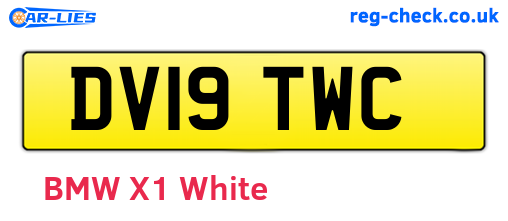 DV19TWC are the vehicle registration plates.