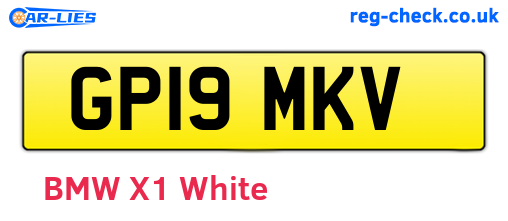 GP19MKV are the vehicle registration plates.