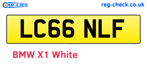 LC66NLF are the vehicle registration plates.