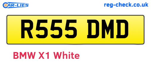 R555DMD are the vehicle registration plates.