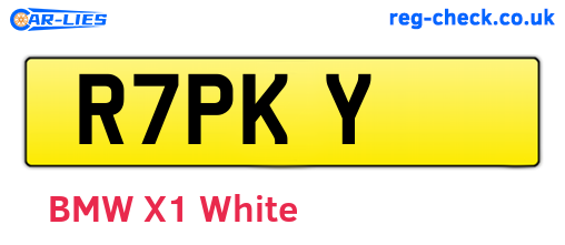 R7PKY are the vehicle registration plates.