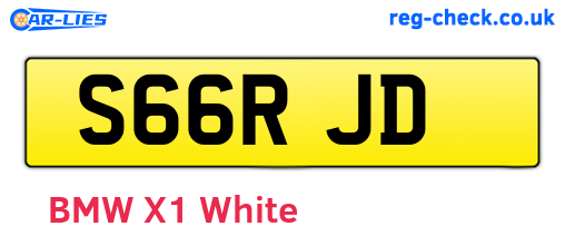 S66RJD are the vehicle registration plates.